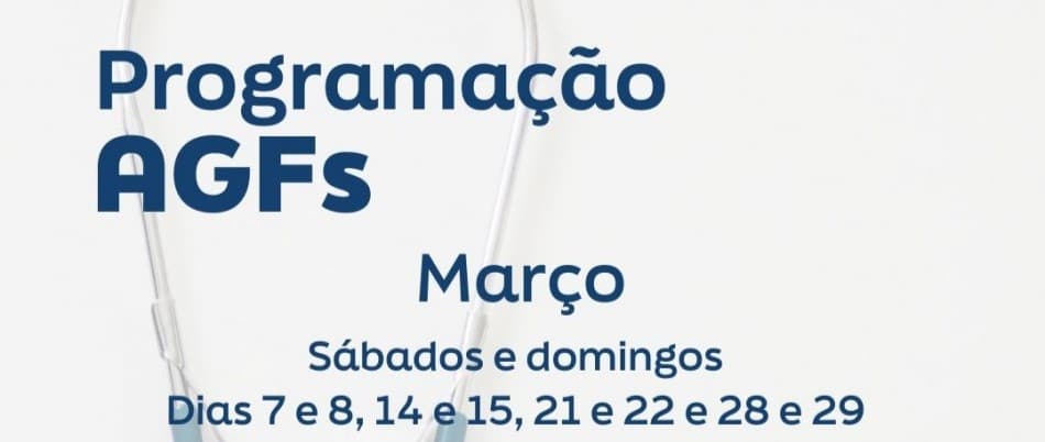 Saúde: AGFs Garcia, Velha e Itoupava mantêm atendimento nos fins de semana de março. Unidades funcionam das 8h às 17h.