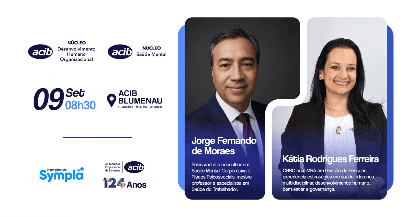 ACIB promove debate sobre gerações, liderança e saúde mental no ambiente de trabalho em Blumenau