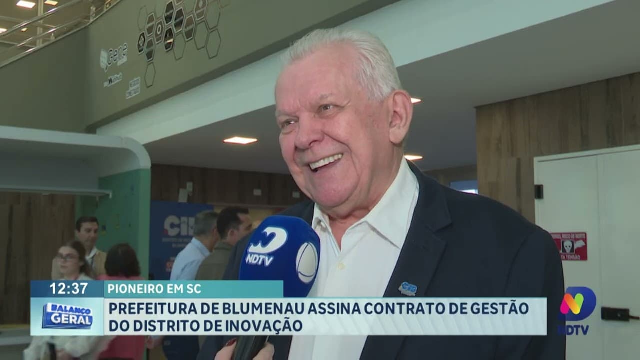 Blumenau firma contrato para gestão do Distrito de Inovação com foco em tecnologia e educação
