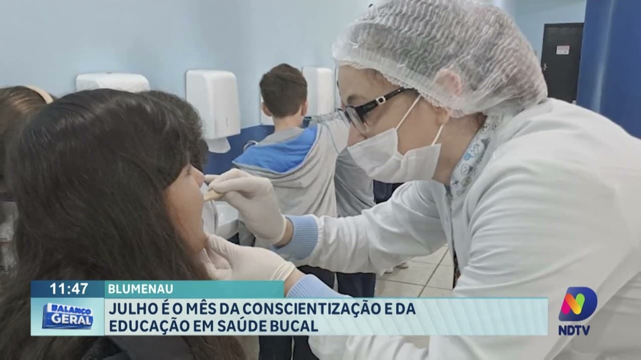 Blumenau: Julho é Mês de Saúde Bucal nas Escolas com Projeto Sorriso