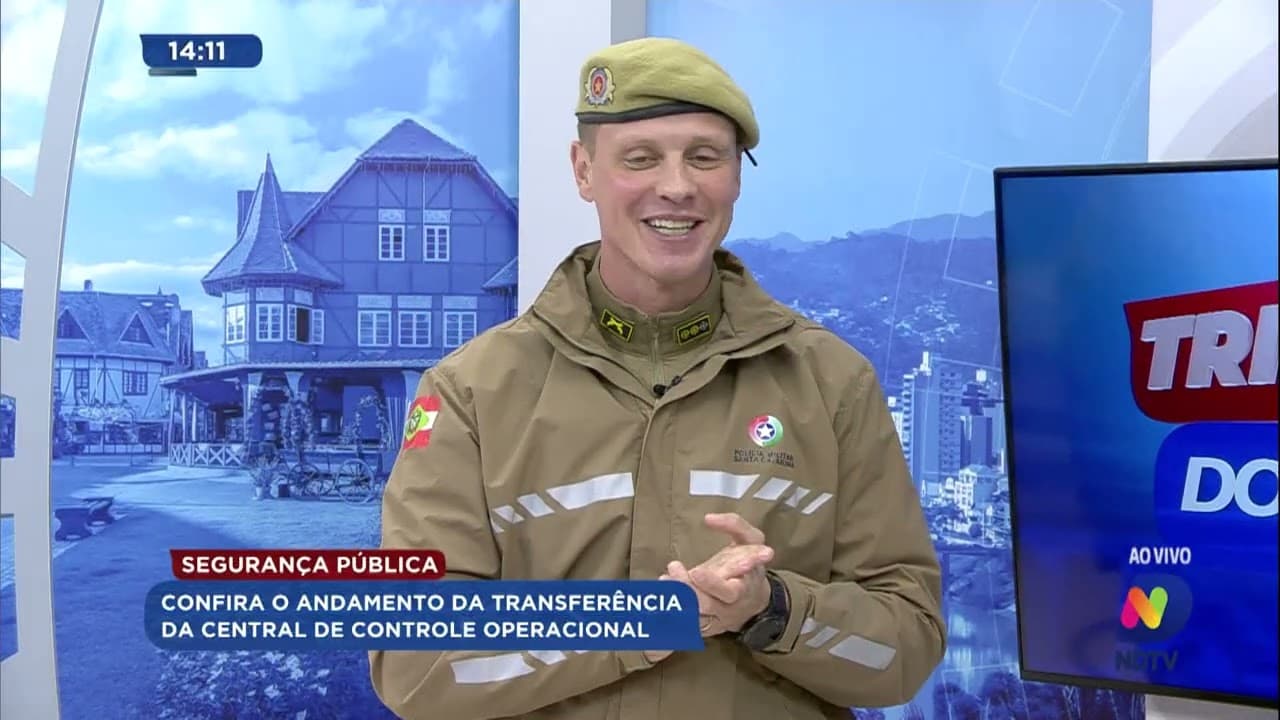 Central de Controle Operacional da PM em Blumenau Avança com Obras e Acordo de Cooperação