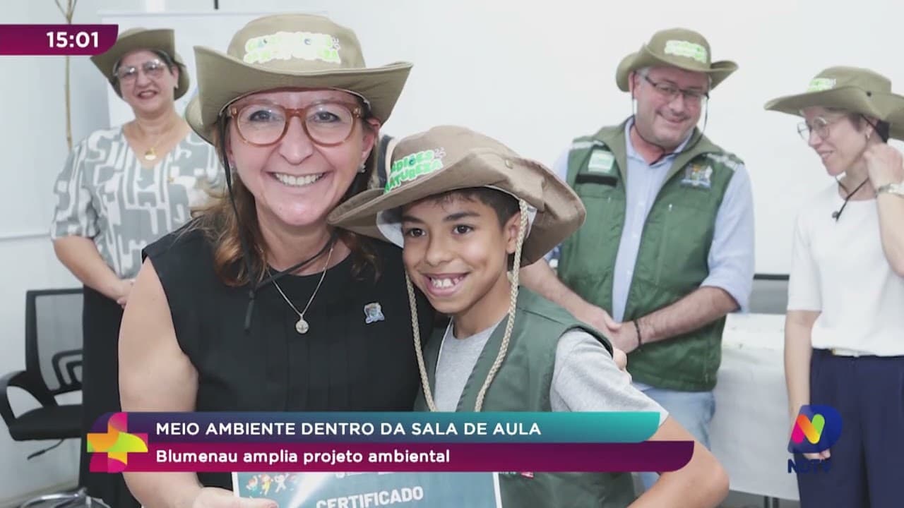 Meio ambiente dentro da sala de aula: Blumenau amplia projeto ambiental
