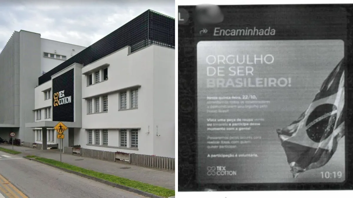 Gigante têxtil de SC convoca trabalhadores a usar verde e amarelo dia 22 e caso vira denúncia por assédio eleitoral