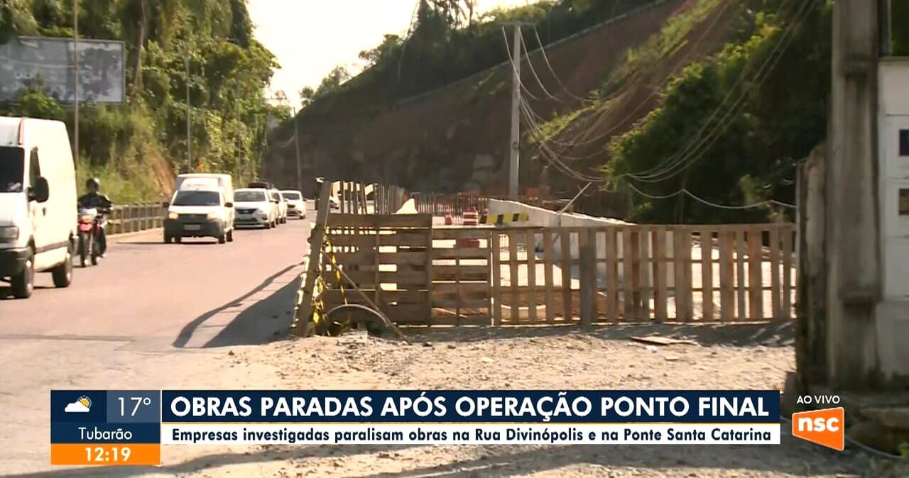 Obras em Blumenau sob risco de paralisação devido a operações do MPSC