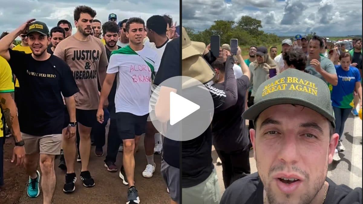 Vereador de Blumenau participa de caminhada liderada por Nikolas Ferreira até Brasília