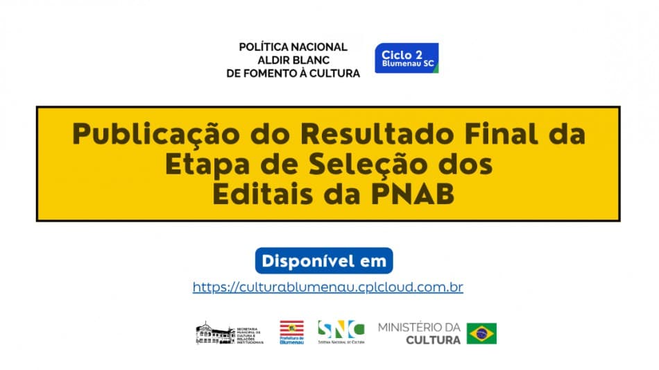 Blumenau tem 67 projetos culturais aprovados em editais da Lei Aldir Blanc